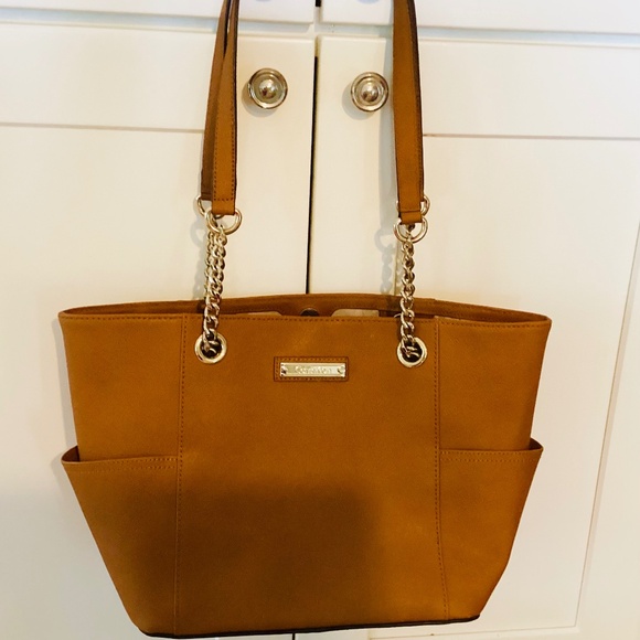 Large Calvin Klein saffiano Leather Tote Bag, Large Leather Tote Bag - Picture 1 of 8